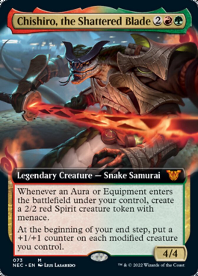 Chishiro, the Shattered Blade (Extended Art) [Kamigawa: Neon Dynasty Commander] | Gate City Games LLC