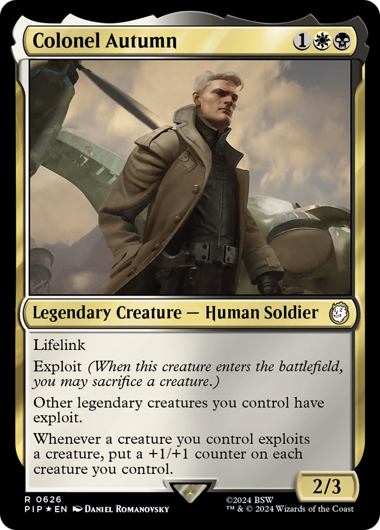 Colonel Autumn (Surge Foil) [Fallout] | Gate City Games LLC