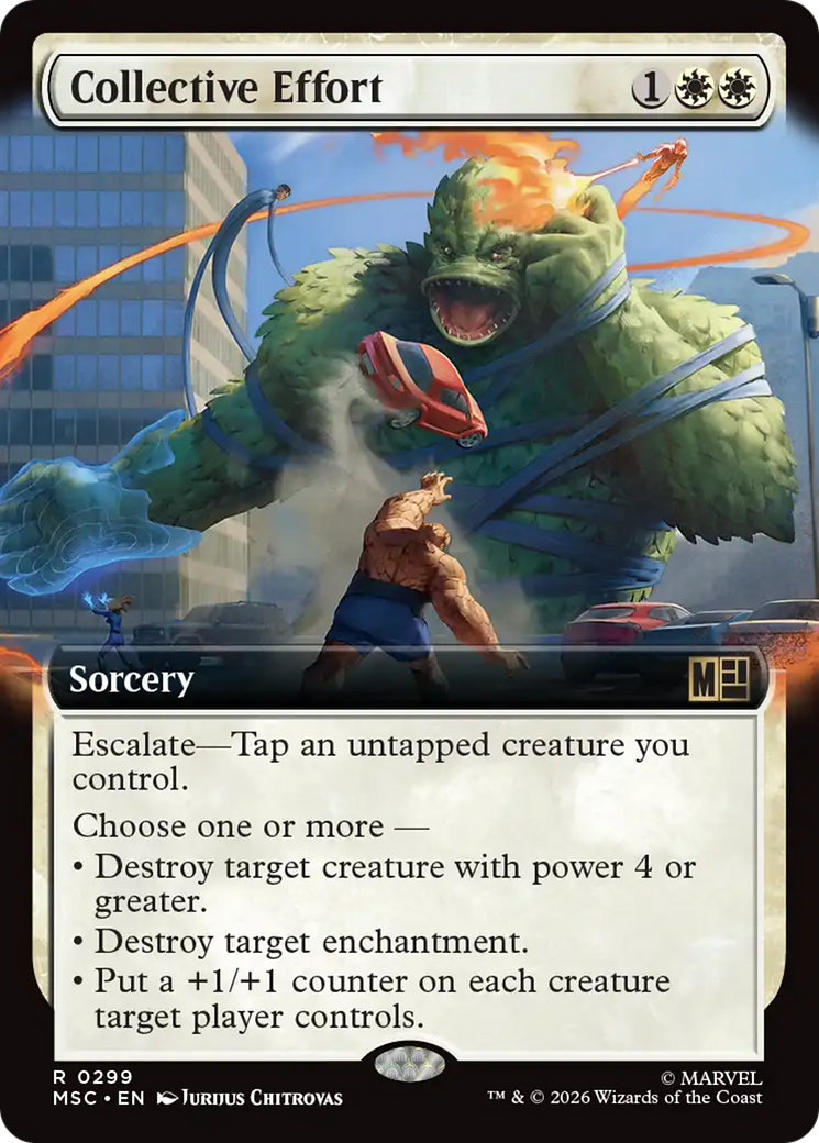 Collective Effort (Extended Art) [Marvel Super Heroes Commander] | Gate City Games LLC