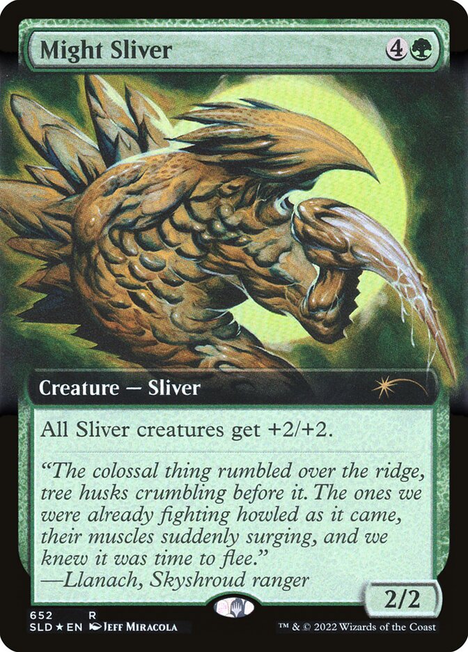 Might Sliver (Extended Art) [Secret Lair Drop Promos] | Gate City Games LLC