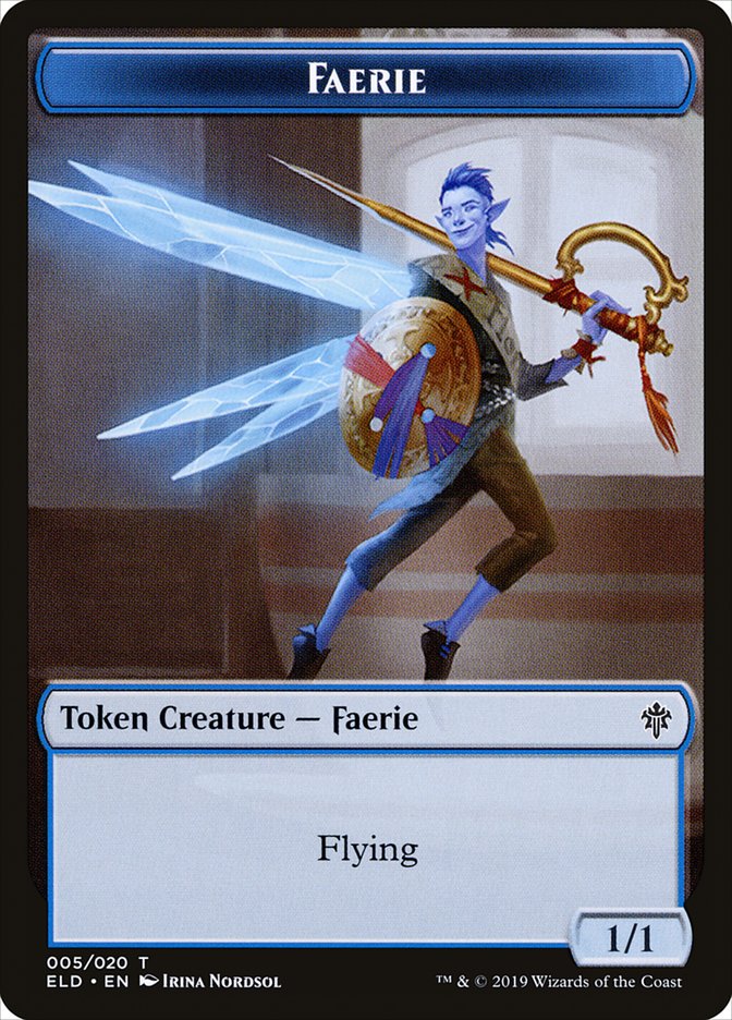 Faerie Token [Throne of Eldraine Tokens] | Gate City Games LLC