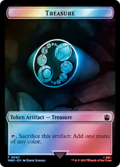 Alien Angel // Treasure (0063) Double-Sided Token (Surge Foil) [Doctor Who Tokens] | Gate City Games LLC