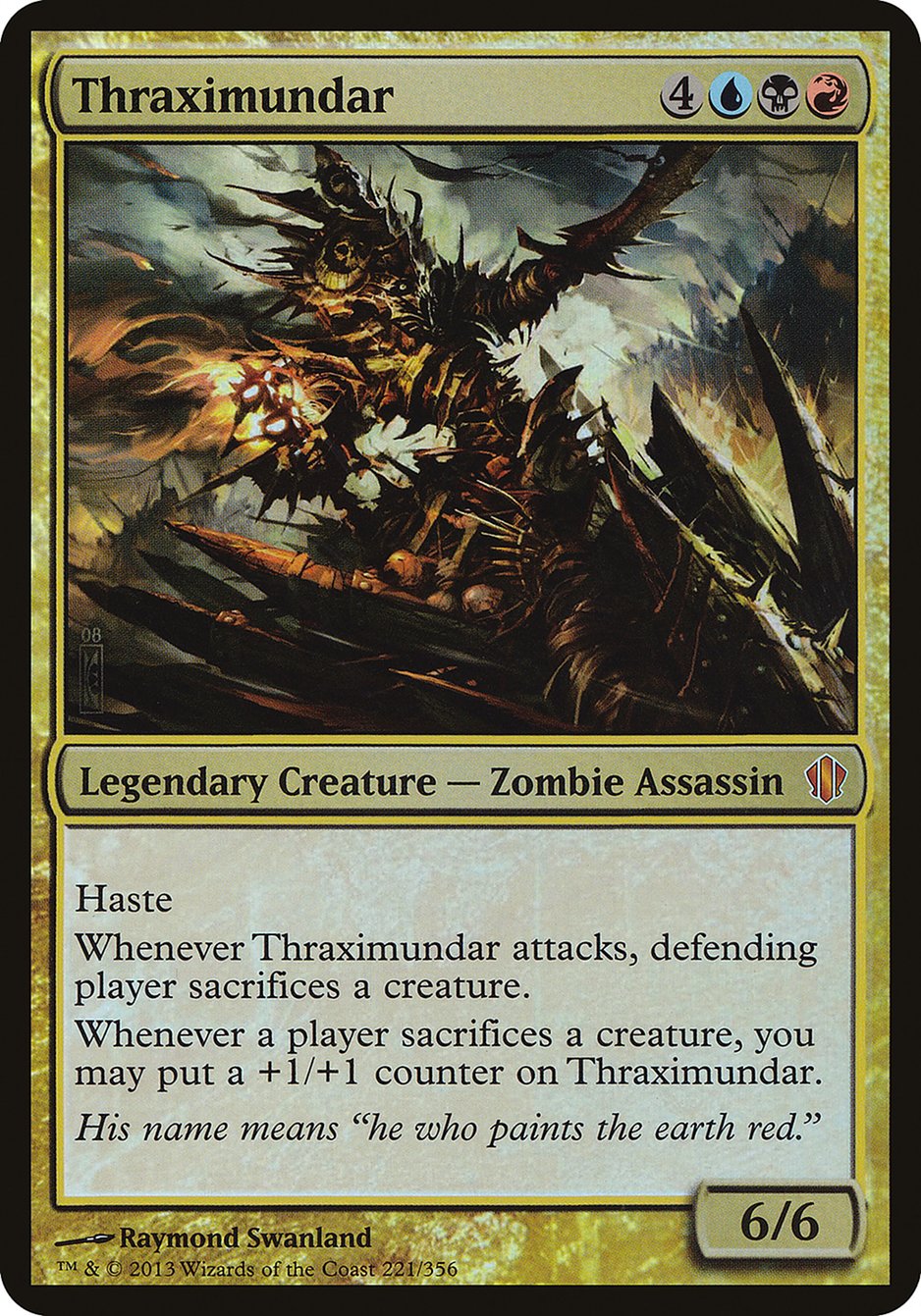 Thraximundar (Oversized) [Commander 2013 Oversized] | Gate City Games LLC