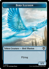 Bird Illusion // Elemental (0014) Double-Sided Token [Outlaws of Thunder Junction Commander Tokens] | Gate City Games LLC