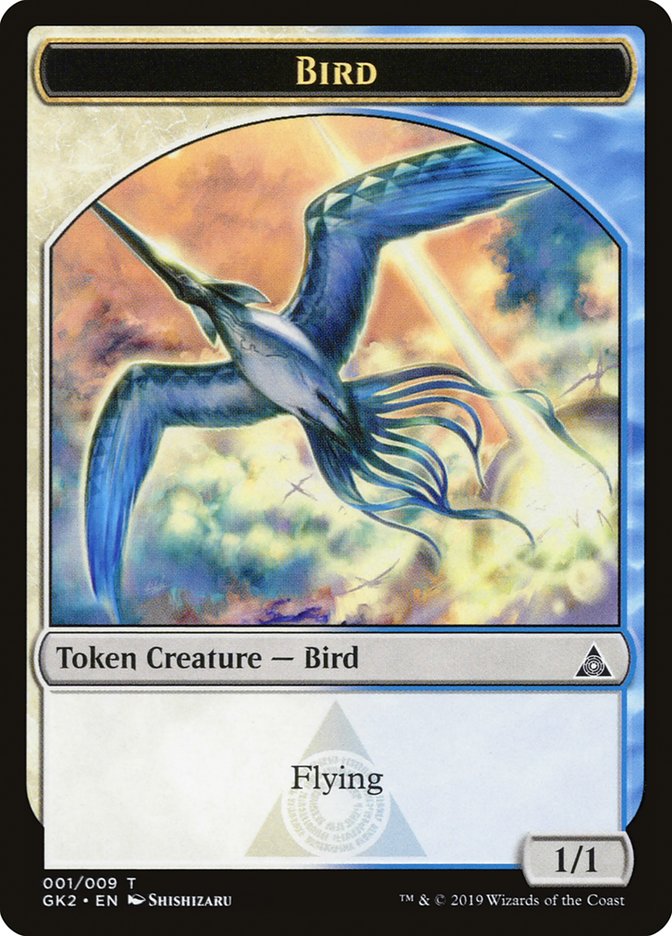 Bird // Thopter Double-Sided Token [Ravnica Allegiance Guild Kit Tokens] | Gate City Games LLC