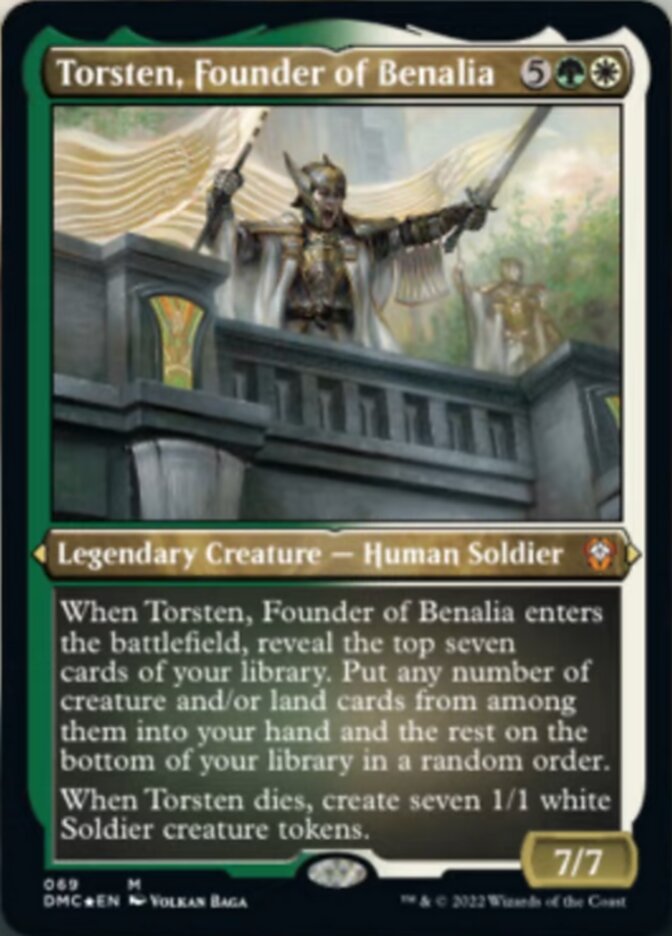 Torsten, Founder of Benalia (Foil Etched) [Dominaria United Commander] | Gate City Games LLC