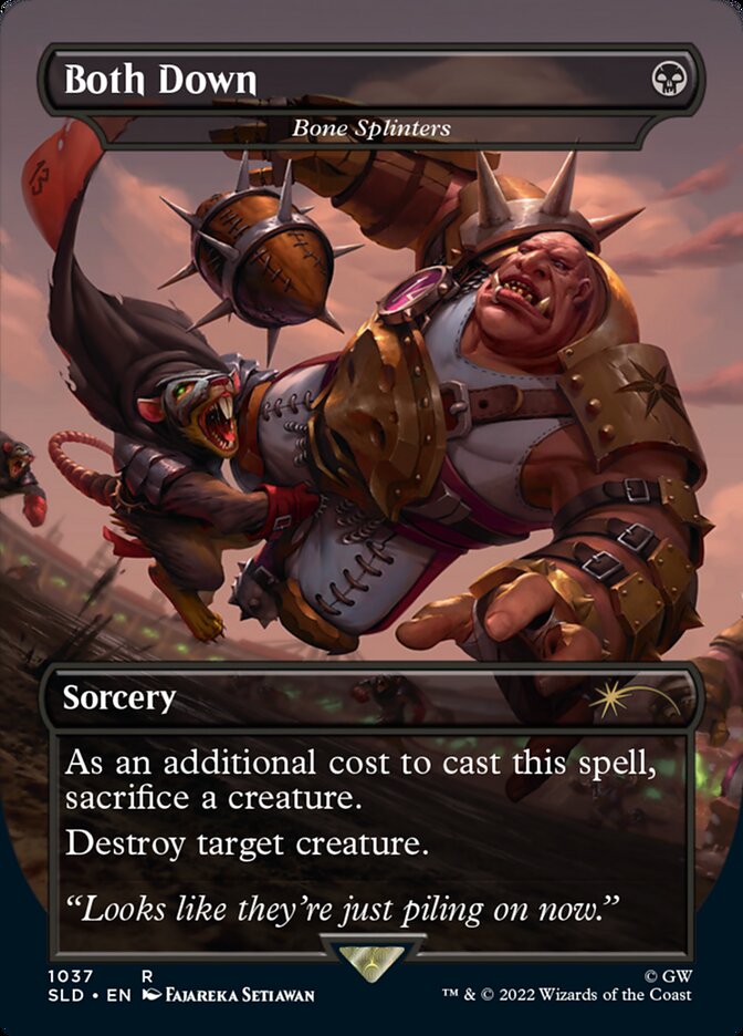 Both Down - Bone Splinters (Borderless) [Secret Lair Drop Series] | Gate City Games LLC