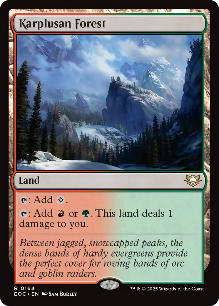 Karplusan Forest [Edge of Eternities Commander] | Gate City Games LLC