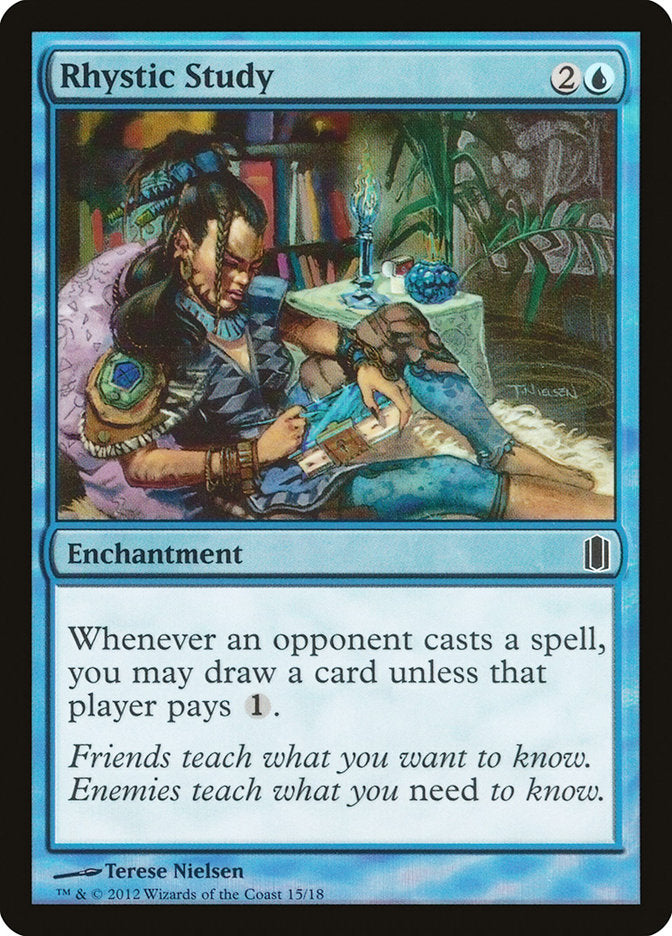 Rhystic Study [Commander's Arsenal] | Gate City Games LLC
