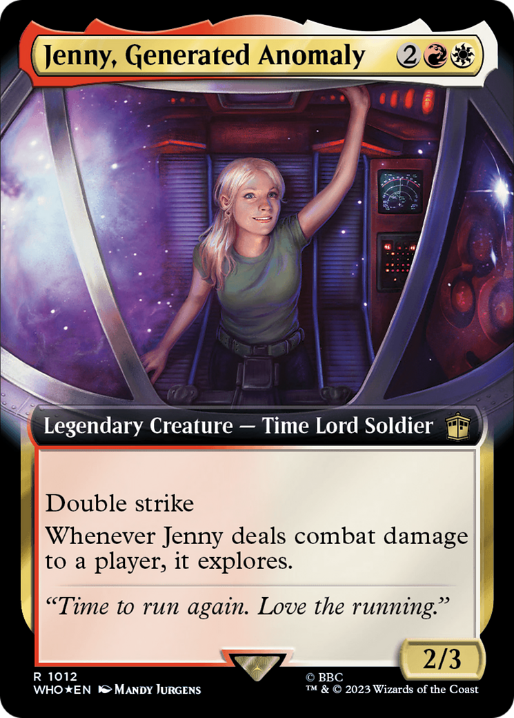 Jenny, Generated Anomaly (Extended Art) (Surge Foil) [Doctor Who] | Gate City Games LLC