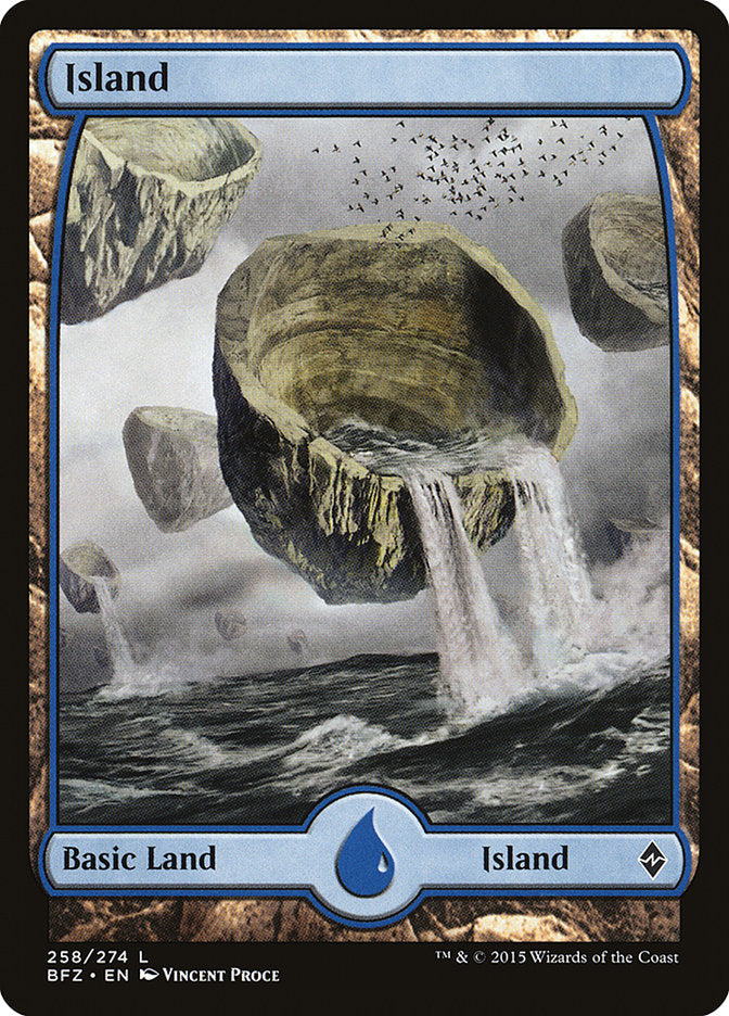 Island (258) (Full Art) [Battle for Zendikar] | Gate City Games LLC
