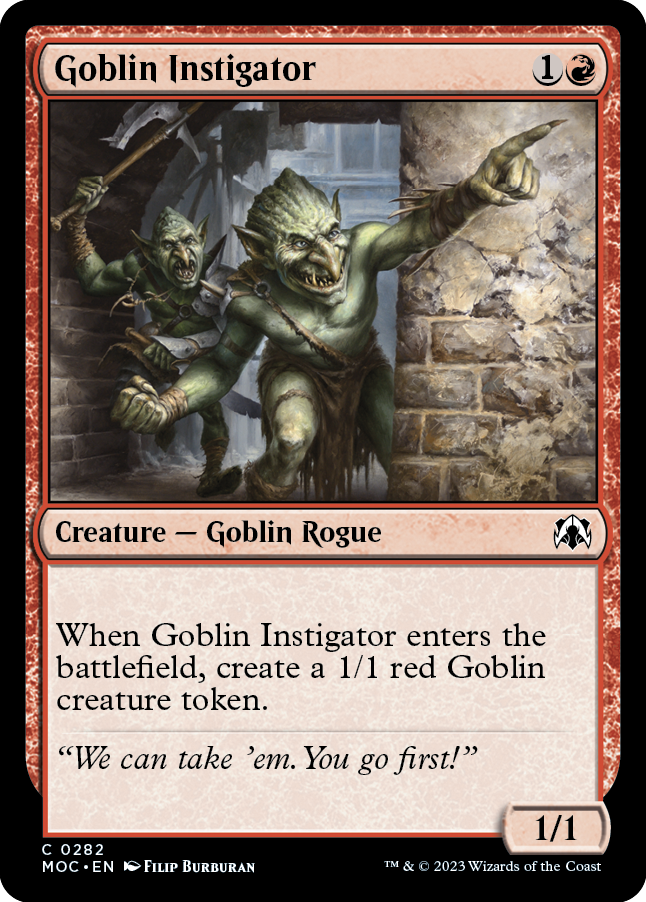 Goblin Instigator [March of the Machine Commander] | Gate City Games LLC