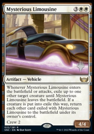 Mysterious Limousine (Promo Pack) [Streets of New Capenna Promos] | Gate City Games LLC