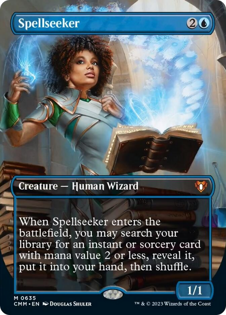 Spellseeker (Borderless Alternate Art) [Commander Masters] | Gate City Games LLC