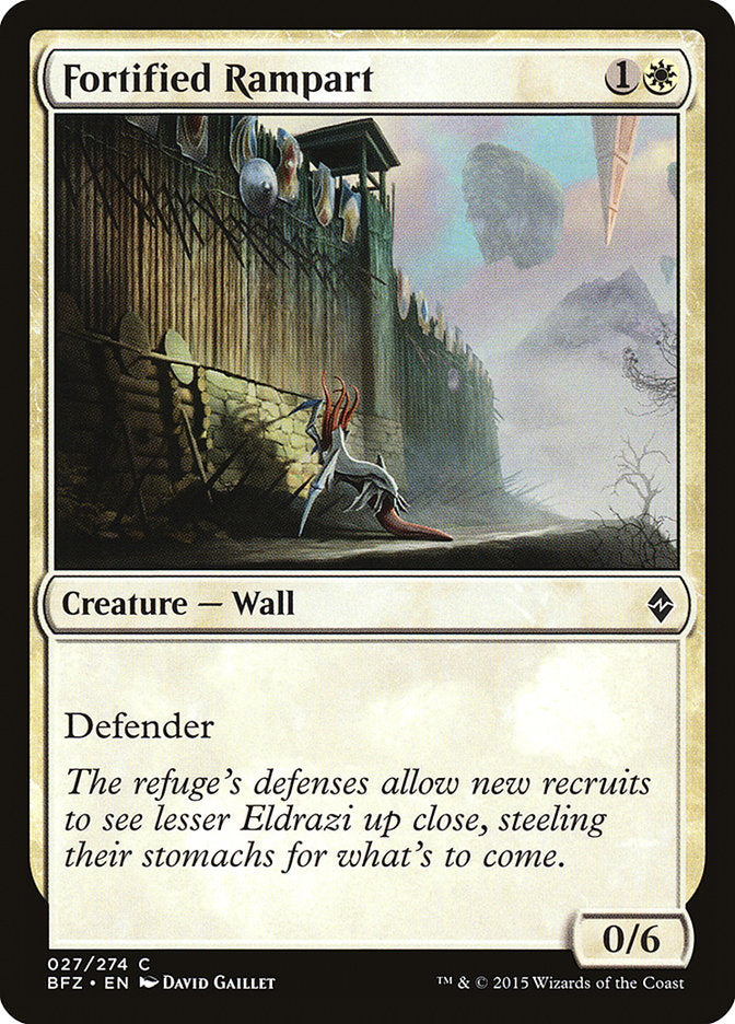 Fortified Rampart [Battle for Zendikar] | Gate City Games LLC