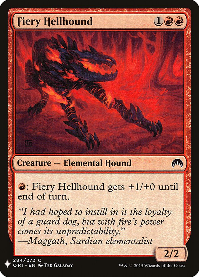 Fiery Hellhound [Mystery Booster] | Gate City Games LLC