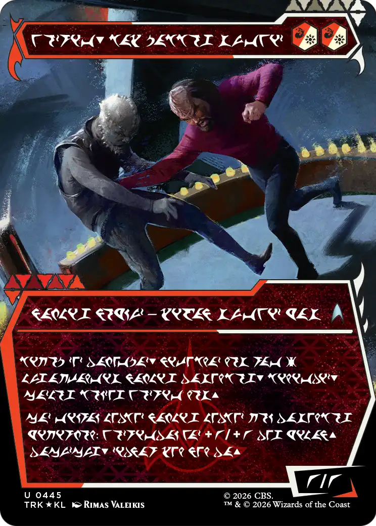 Worf, Honor-Bound Warrior (Showcase) (0445) (Klingon) [Star Trek] | Gate City Games LLC