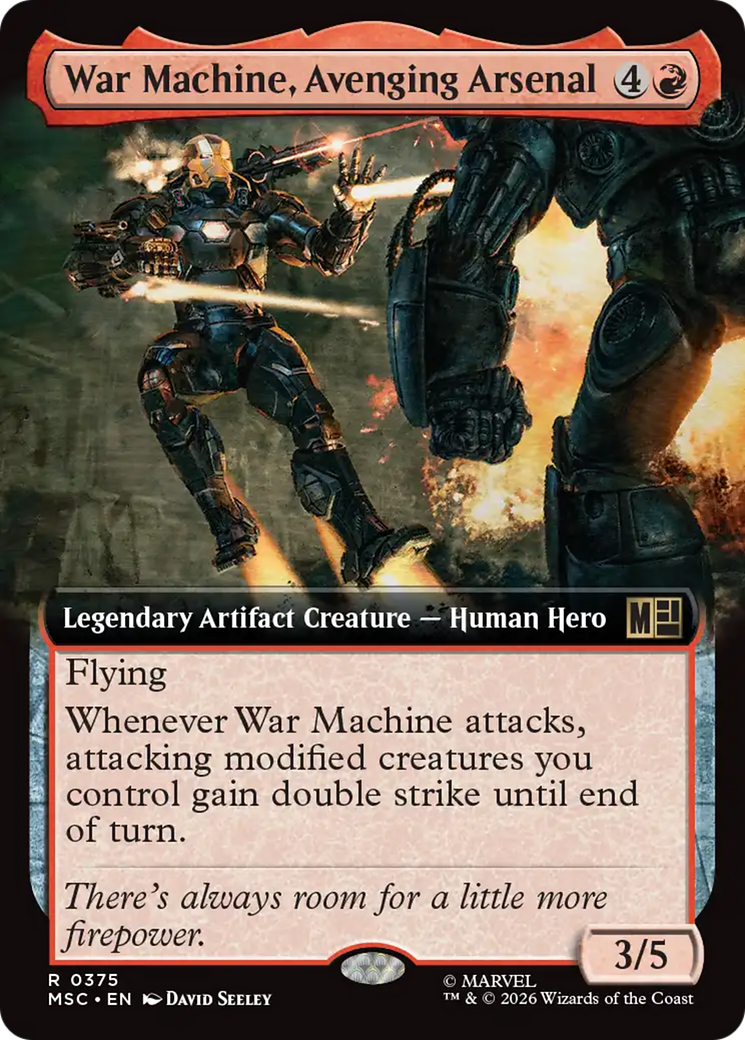War Machine, Avenging Arsenal (Extended Art) [Marvel Super Heroes Commander] | Gate City Games LLC
