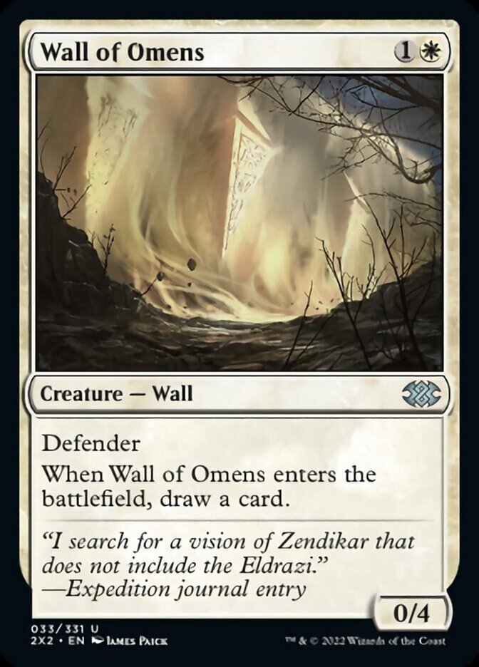 Wall of Omens [Double Masters 2022] | Gate City Games LLC