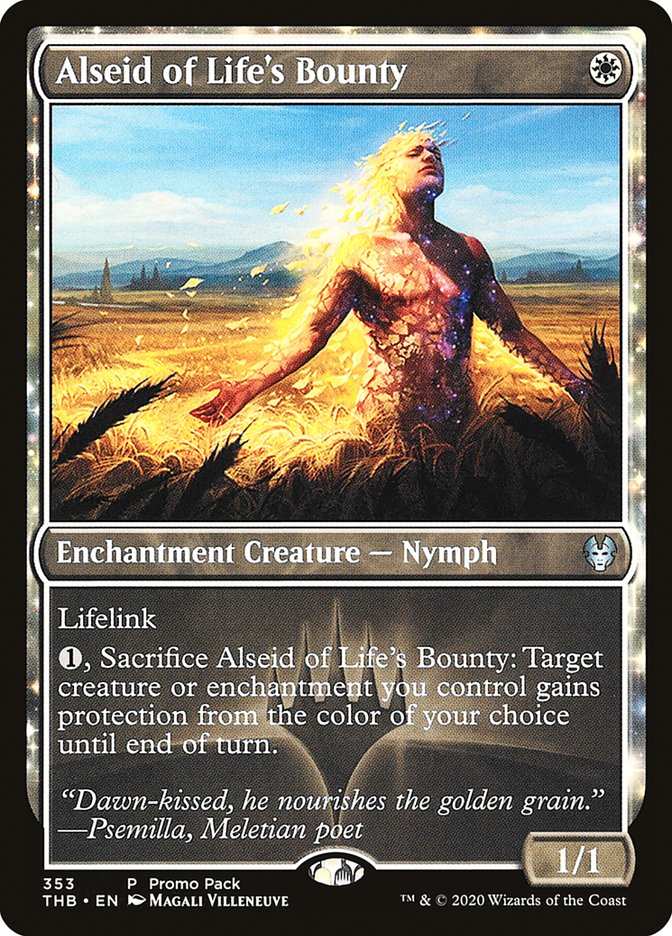Alseid of Life's Bounty (Promo Pack) [Theros Beyond Death Promos] | Gate City Games LLC