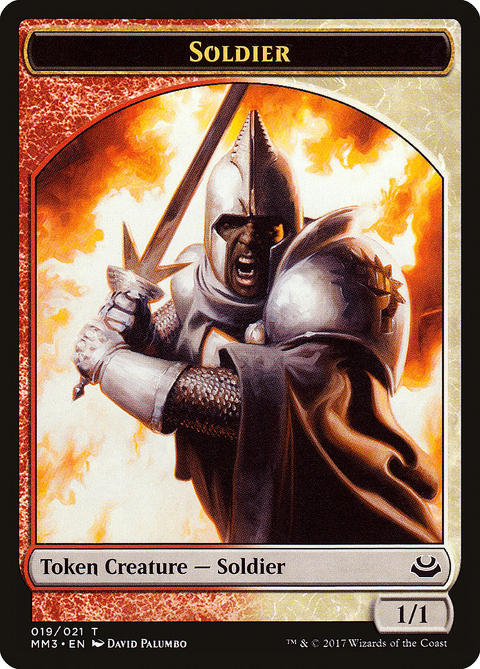 Soldier Token (019/021) [Modern Masters 2017 Tokens] | Gate City Games LLC
