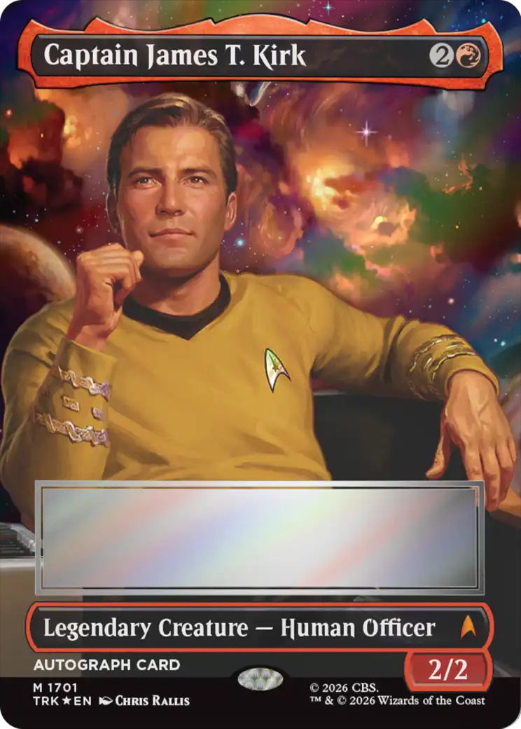 Captain James T. Kirk (Borderless) (Signed) [Star Trek] | Gate City Games LLC