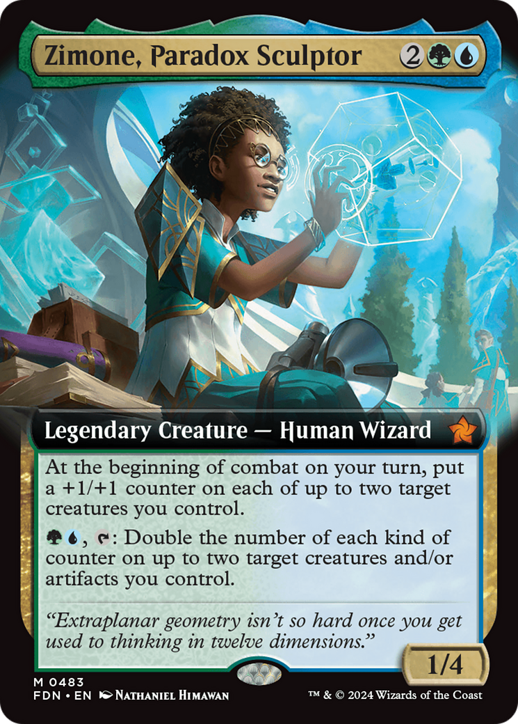 Zimone, Paradox Sculptor (Extended Art) [Foundations] | Gate City Games LLC