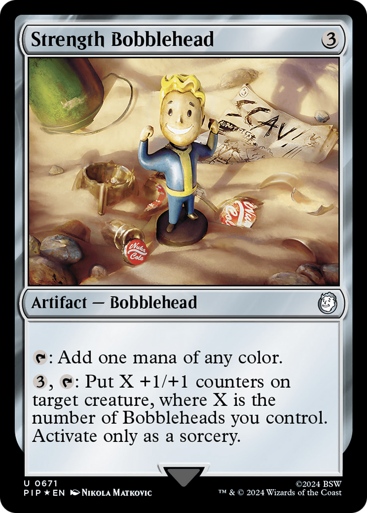 Strength Bobblehead (Surge Foil) [Fallout] | Gate City Games LLC