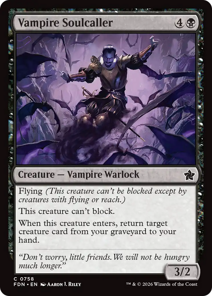 Vampire Soulcaller (0758) [Foundations] | Gate City Games LLC