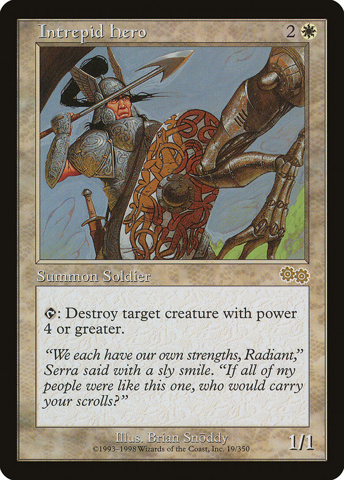 Intrepid Hero [Urza's Saga] | Gate City Games LLC