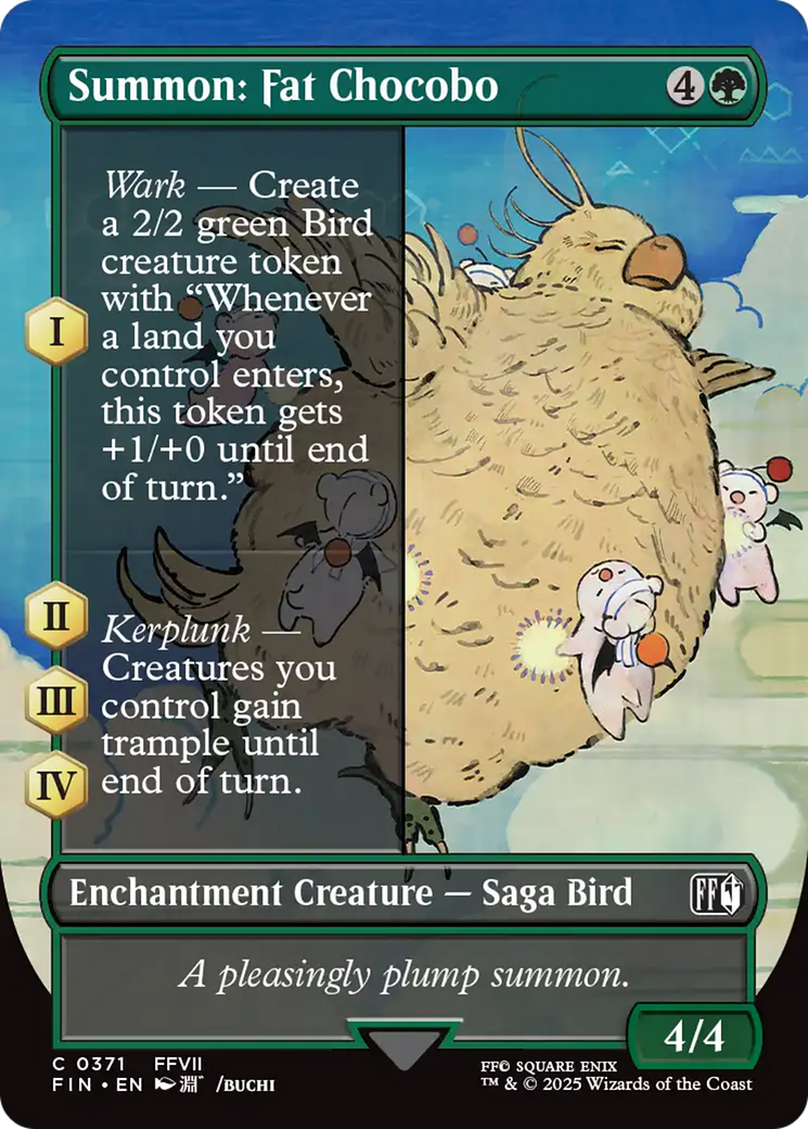 Summon: Fat Chocobo (Borderless) [FINAL FANTASY] | Gate City Games LLC