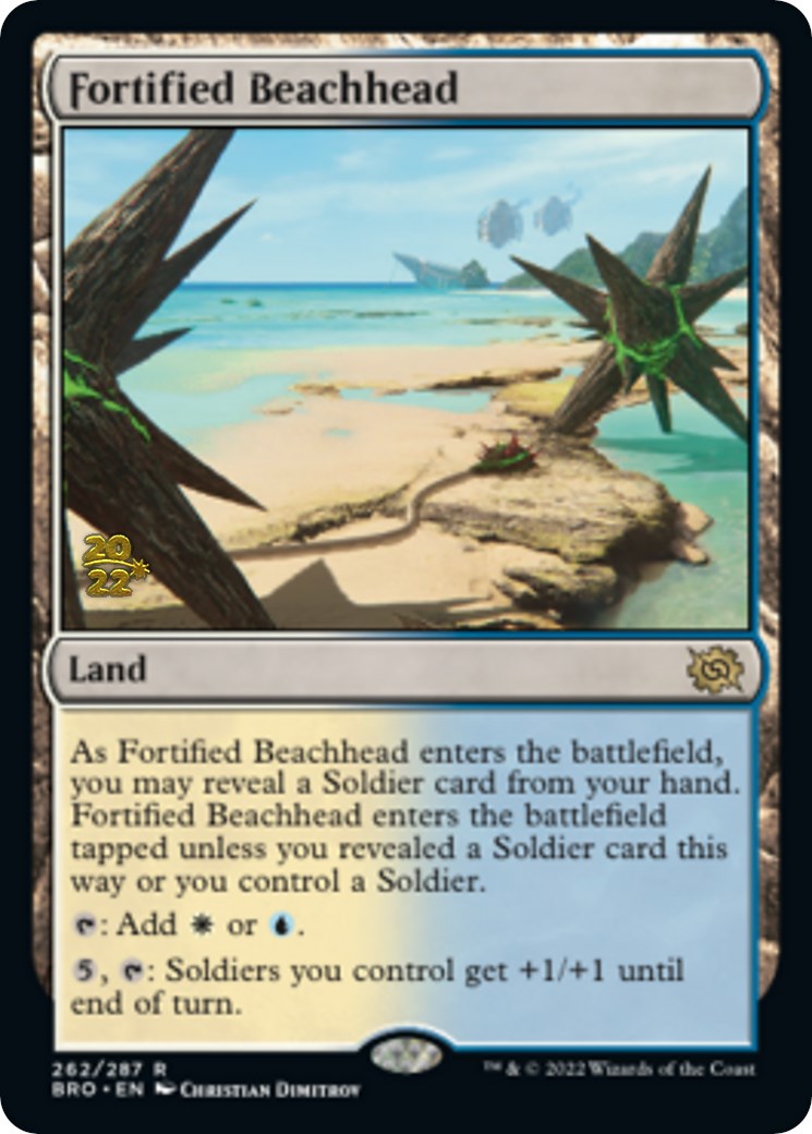 Fortified Beachhead [The Brothers' War Prerelease Promos] | Gate City Games LLC
