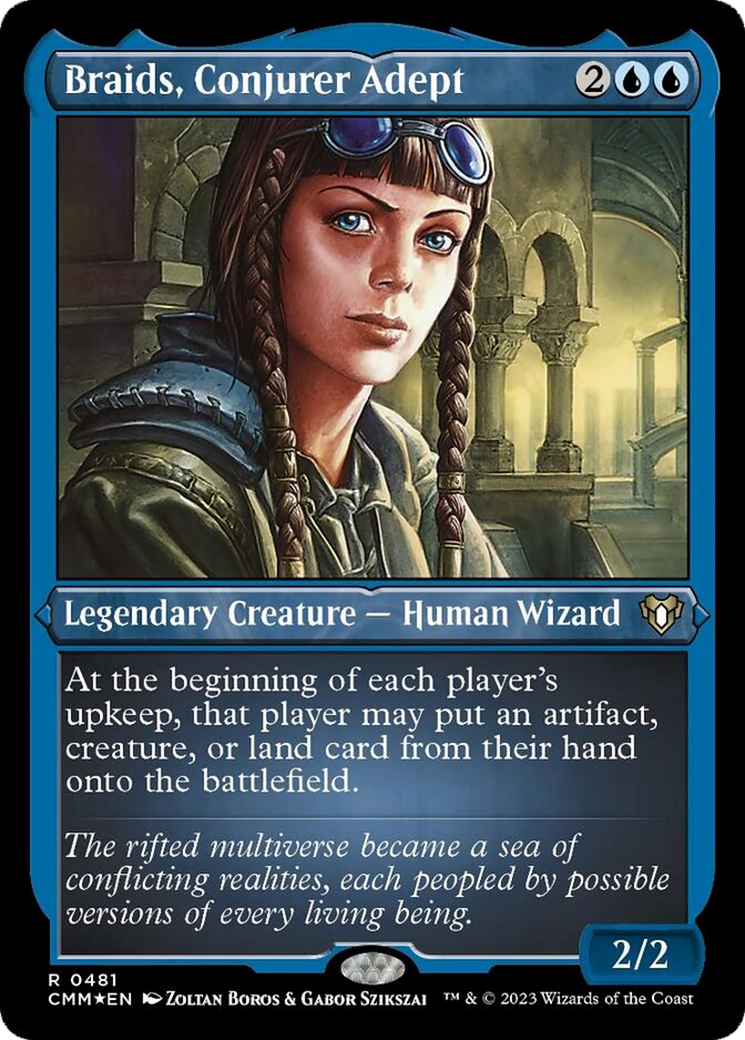 Braids, Conjurer Adept (Foil Etched) [Commander Masters] | Gate City Games LLC