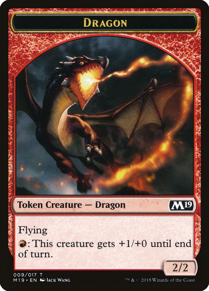 Dragon Token (009/017) [Core Set 2019 Tokens] | Gate City Games LLC