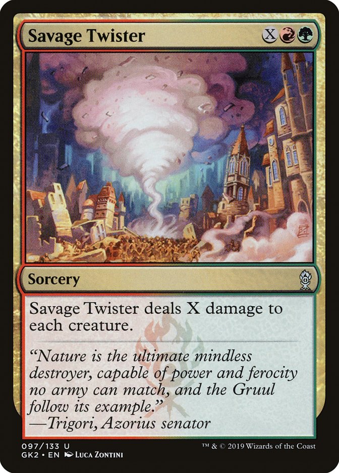 Savage Twister [Ravnica Allegiance Guild Kit] | Gate City Games LLC
