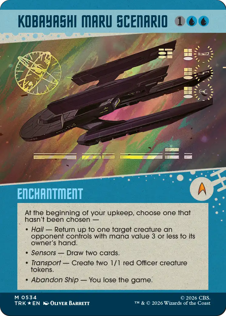 Kobayashi Maru Scenario (Showcase) (Surge Foil) [Star Trek] | Gate City Games LLC