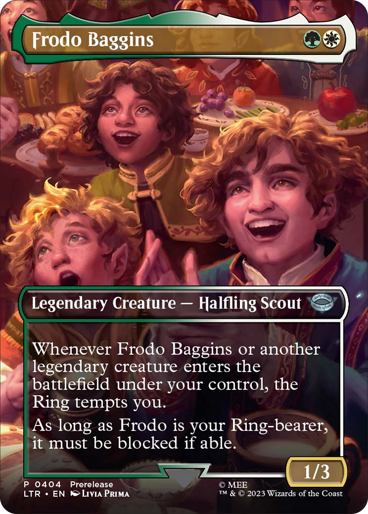 Frodo Baggins (Borderless Alternate Art) [The Lord of the Rings: Tales of Middle-Earth] | Gate City Games LLC