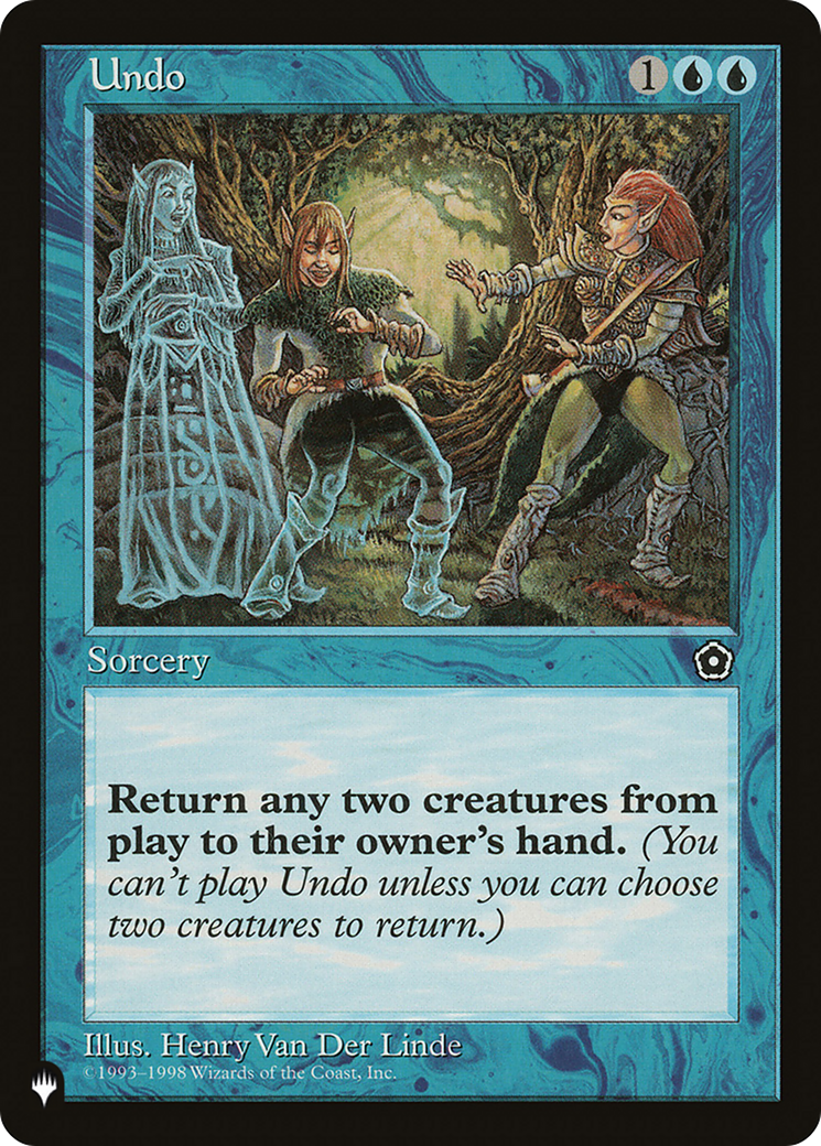 Undo [The List Reprints] | Gate City Games LLC