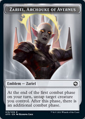 Dog Illusion // Zariel, Archduke of Avernus Emblem Double-Sided Token [Dungeons & Dragons: Adventures in the Forgotten Realms Tokens] | Gate City Games LLC