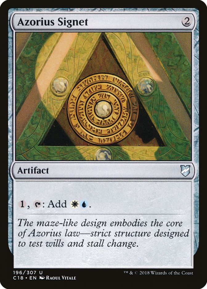 Azorius Signet [Commander 2018] | Gate City Games LLC