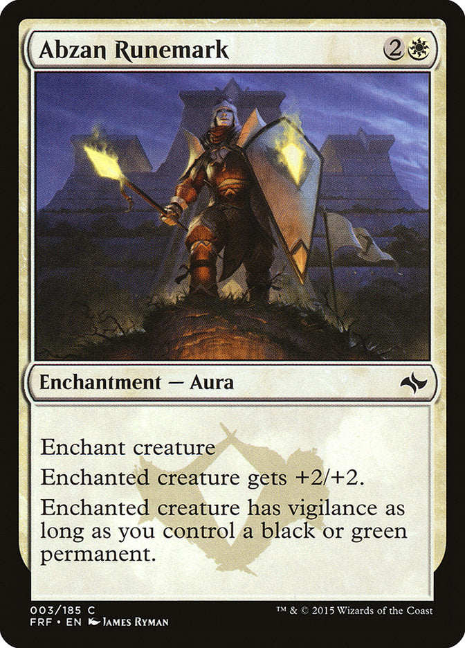 Abzan Runemark [Fate Reforged] | Gate City Games LLC