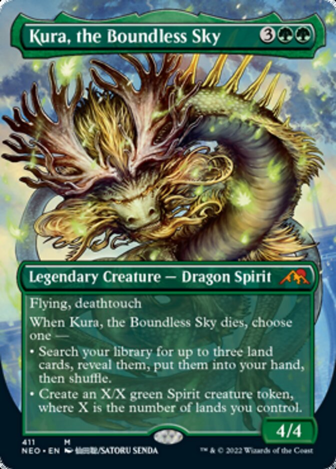 Kura, the Boundless Sky (Borderless Alternate Art) [Kamigawa: Neon Dynasty] | Gate City Games LLC