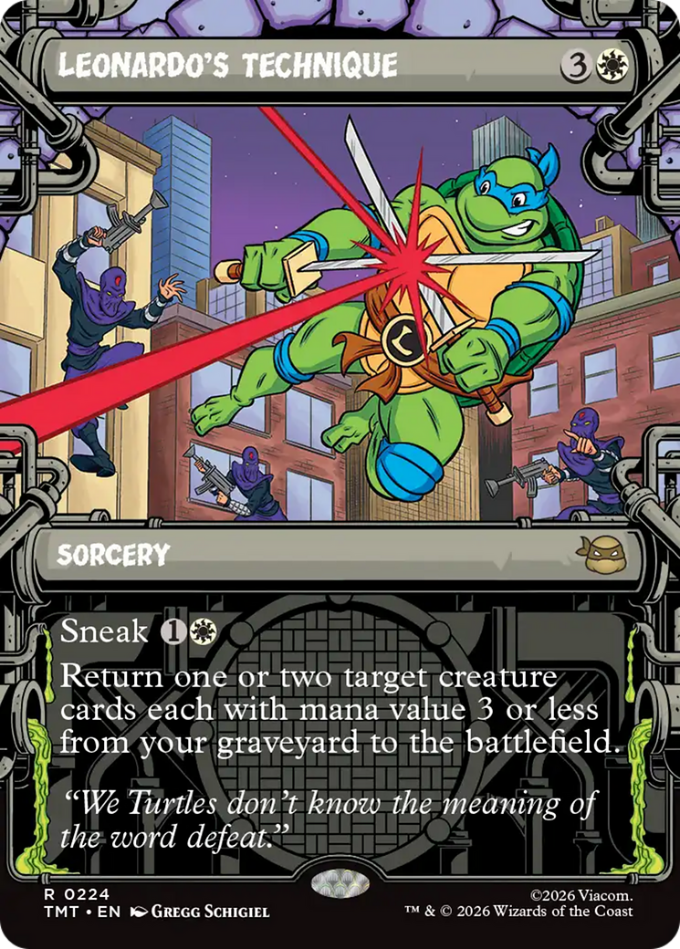 Leonardo's Technique (Showcase) [Teenage Mutant Ninja Turtles] | Gate City Games LLC