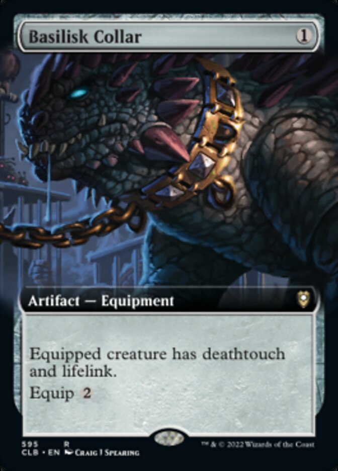 Basilisk Collar (Extended Art) [Commander Legends: Battle for Baldur's Gate] | Gate City Games LLC