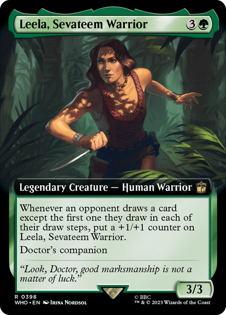 Leela, Sevateem Warrior (Extended Art) [Doctor Who] | Gate City Games LLC