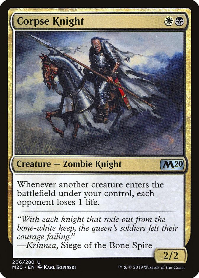 Corpse Knight (2/2) [Core Set 2020] | Gate City Games LLC