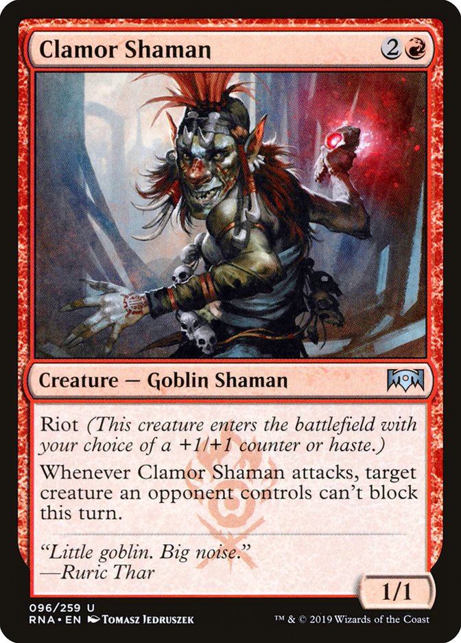 Clamor Shaman [Ravnica Allegiance] | Gate City Games LLC