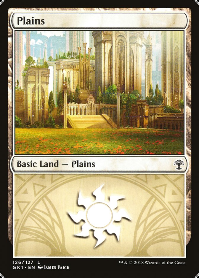 Plains (126) [Guilds of Ravnica Guild Kit] | Gate City Games LLC