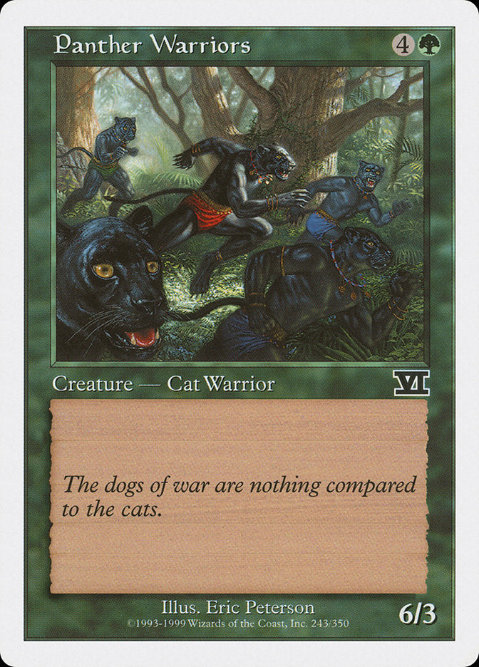 Panther Warriors [Classic Sixth Edition] | Gate City Games LLC