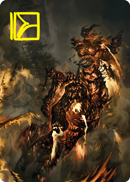Pyre Spawn Art Card (Gold-Stamped Signature) [Innistrad: Crimson Vow Art Series] | Gate City Games LLC